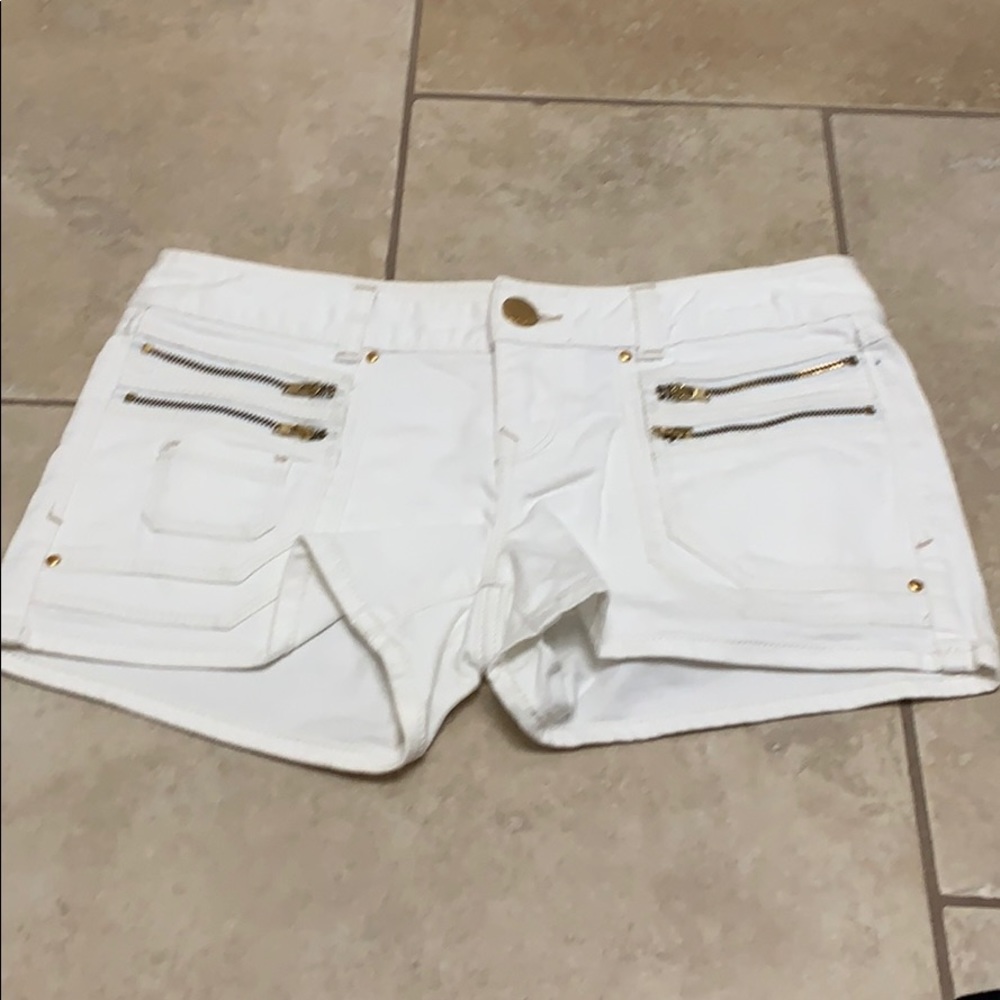 White  shorts
